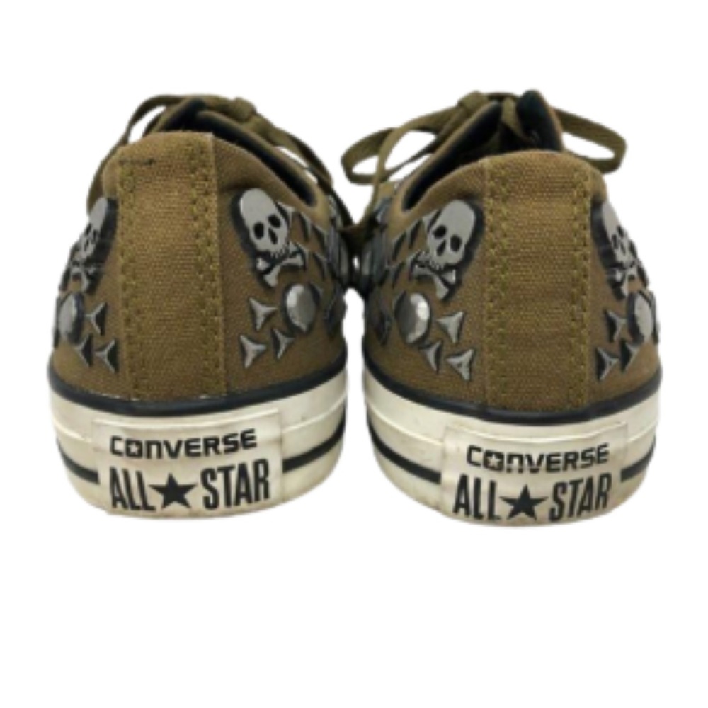 Converse Chuck Taylor PU army green studded sneakers size 9.5 - Picture 9 of 11